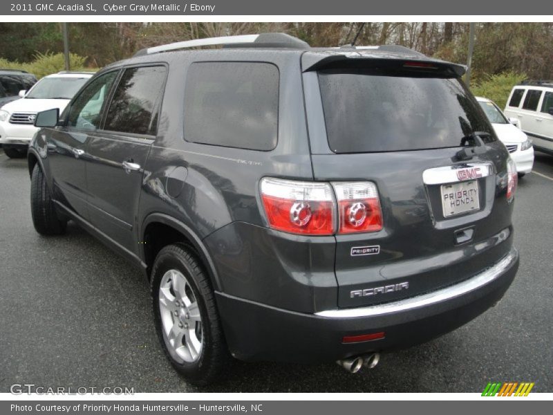 Cyber Gray Metallic / Ebony 2011 GMC Acadia SL