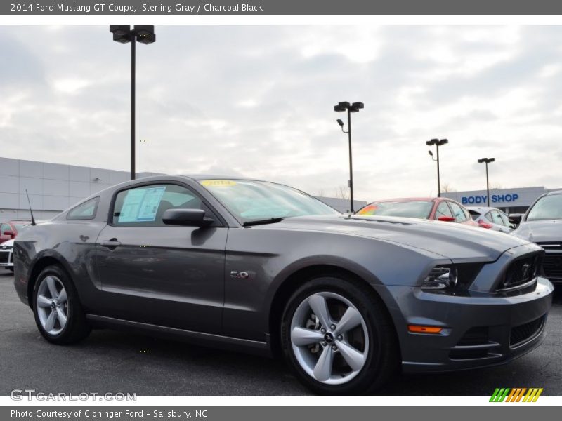 Sterling Gray / Charcoal Black 2014 Ford Mustang GT Coupe