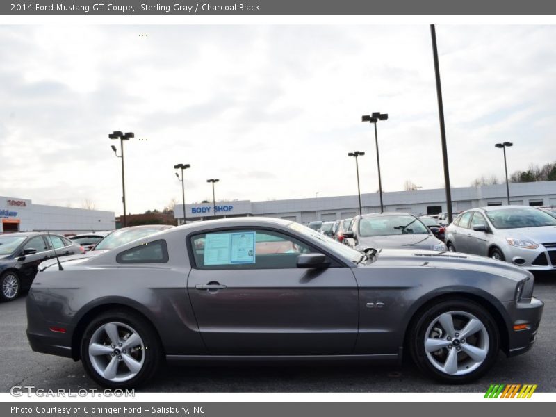 Sterling Gray / Charcoal Black 2014 Ford Mustang GT Coupe