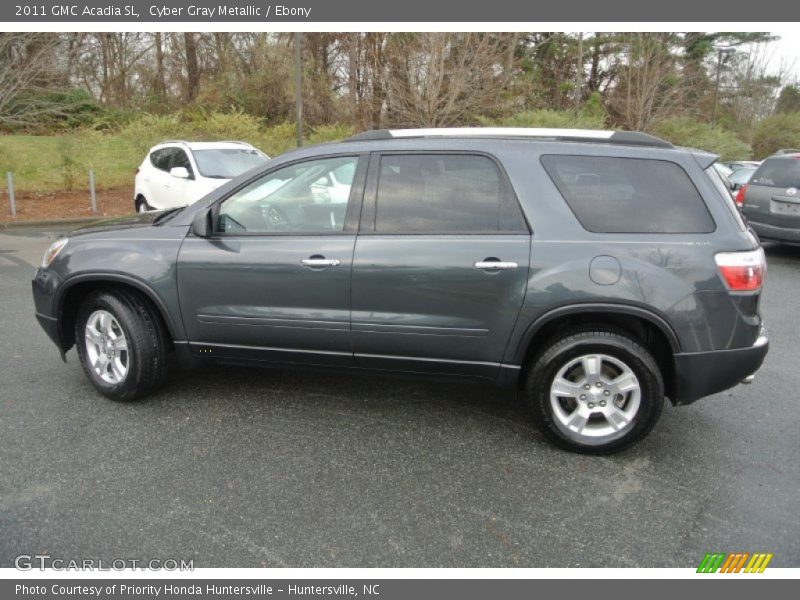 Cyber Gray Metallic / Ebony 2011 GMC Acadia SL