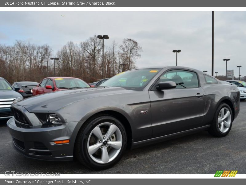 Sterling Gray / Charcoal Black 2014 Ford Mustang GT Coupe