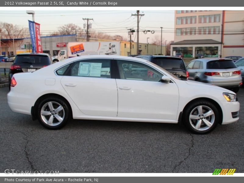 Candy White / Cornsilk Beige 2012 Volkswagen Passat 2.5L SE