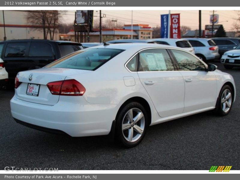 Candy White / Cornsilk Beige 2012 Volkswagen Passat 2.5L SE