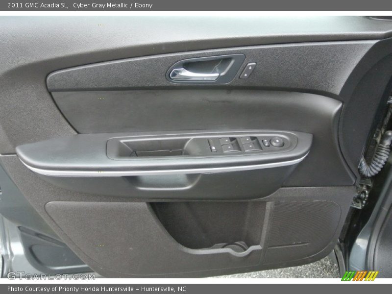 Cyber Gray Metallic / Ebony 2011 GMC Acadia SL