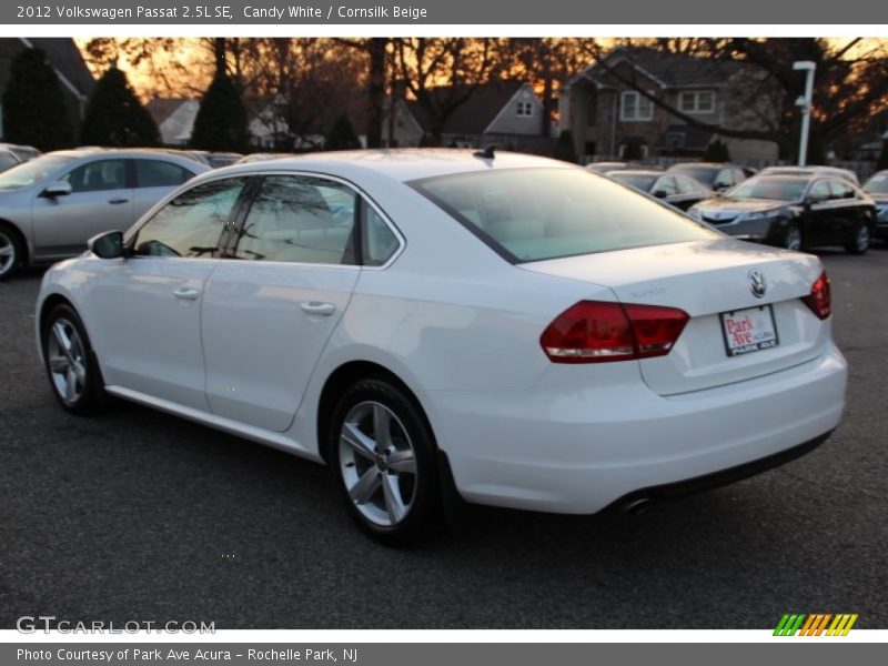 Candy White / Cornsilk Beige 2012 Volkswagen Passat 2.5L SE