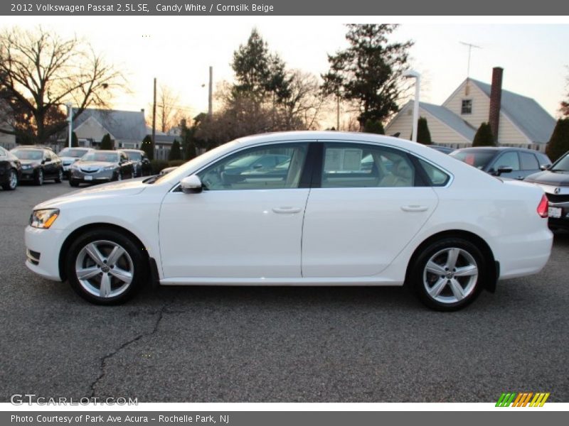 Candy White / Cornsilk Beige 2012 Volkswagen Passat 2.5L SE