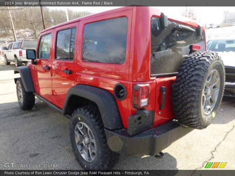 Flame Red / Black 2014 Jeep Wrangler Unlimited Rubicon 4x4