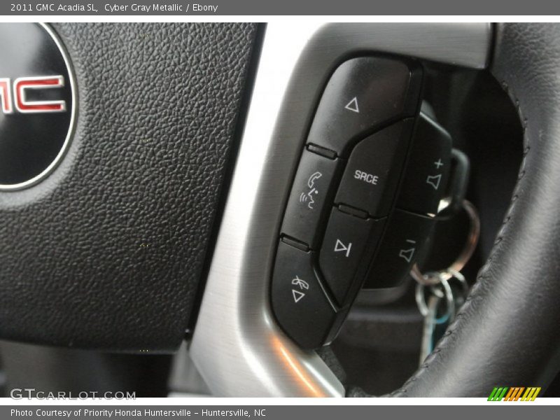 Cyber Gray Metallic / Ebony 2011 GMC Acadia SL