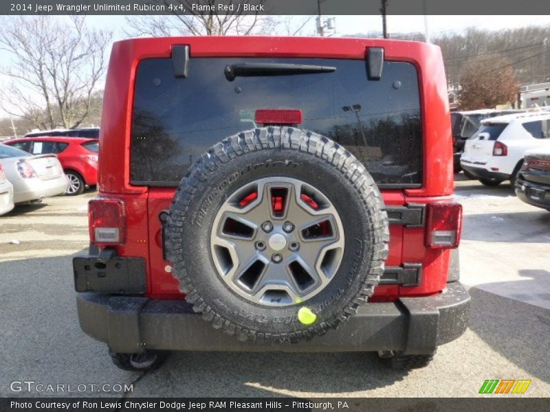 Flame Red / Black 2014 Jeep Wrangler Unlimited Rubicon 4x4
