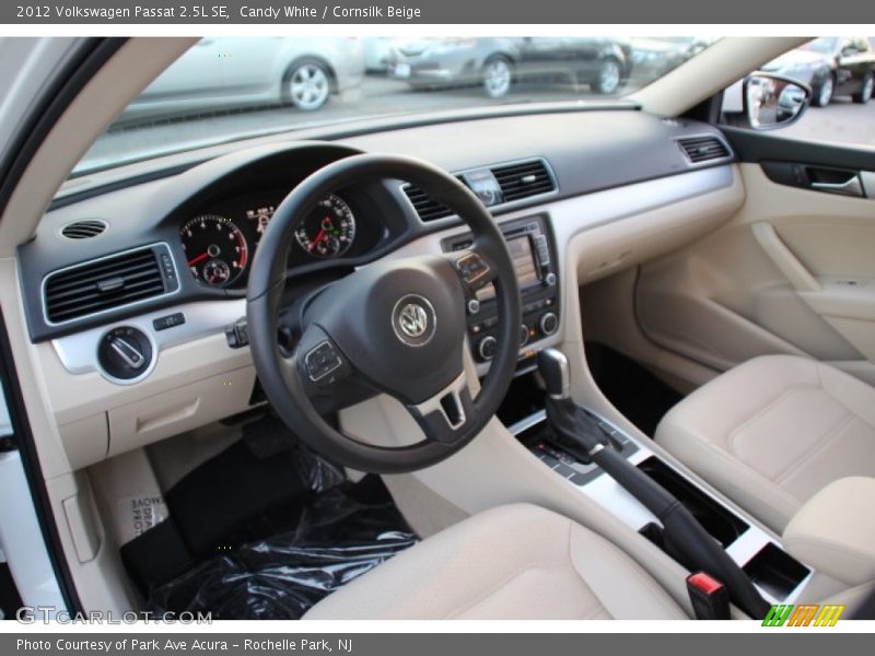 Candy White / Cornsilk Beige 2012 Volkswagen Passat 2.5L SE