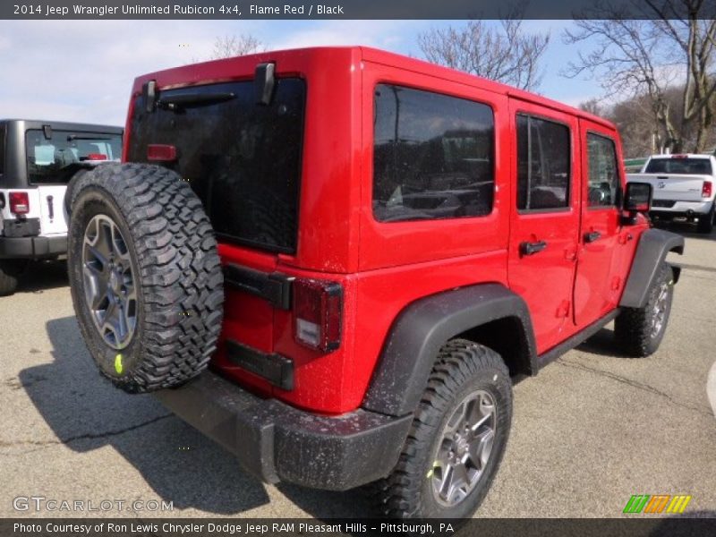 Flame Red / Black 2014 Jeep Wrangler Unlimited Rubicon 4x4