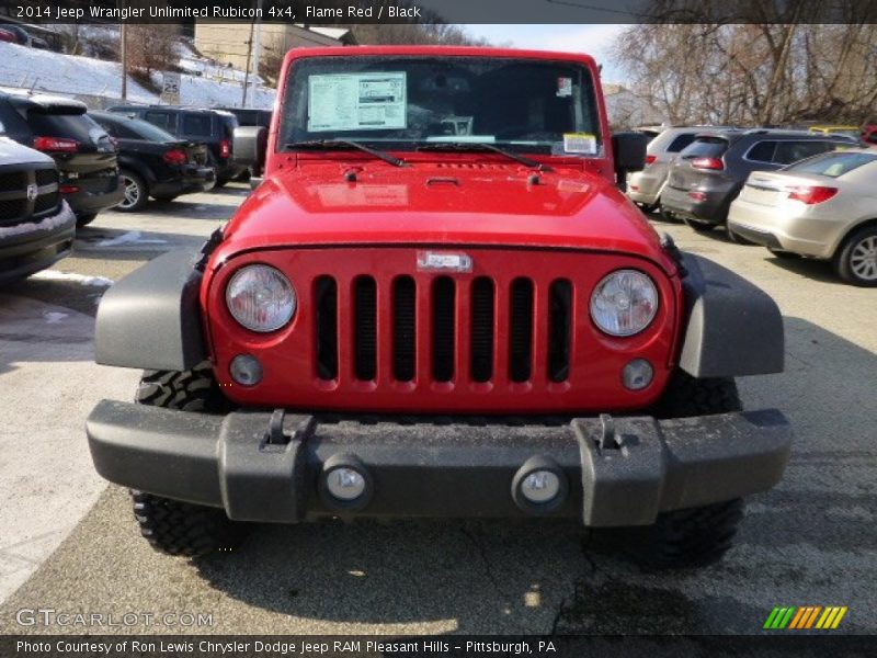Flame Red / Black 2014 Jeep Wrangler Unlimited Rubicon 4x4