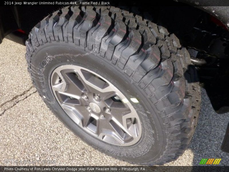Flame Red / Black 2014 Jeep Wrangler Unlimited Rubicon 4x4