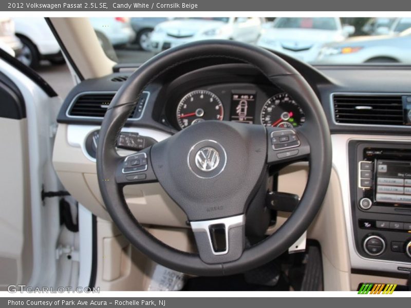 Candy White / Cornsilk Beige 2012 Volkswagen Passat 2.5L SE