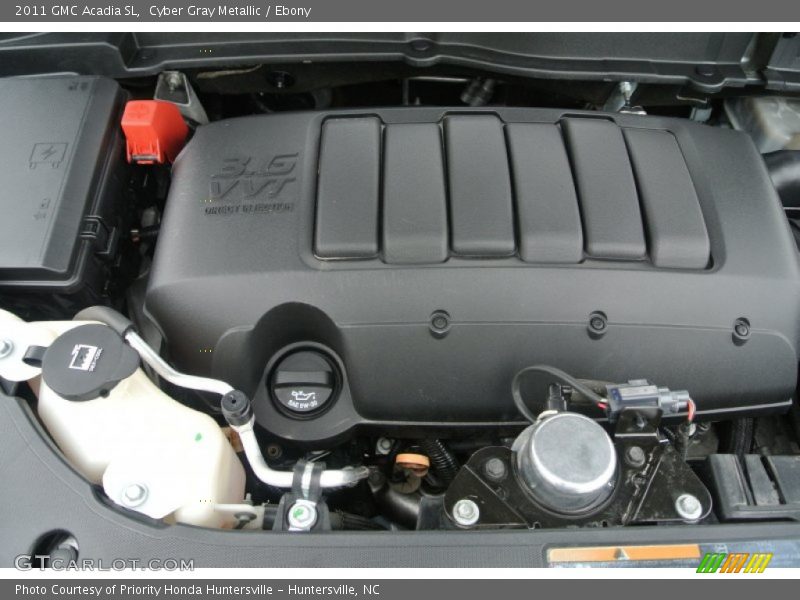 Cyber Gray Metallic / Ebony 2011 GMC Acadia SL