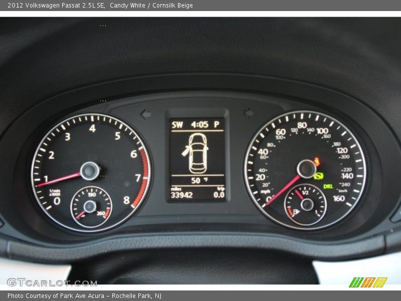 Candy White / Cornsilk Beige 2012 Volkswagen Passat 2.5L SE