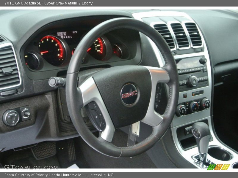 Cyber Gray Metallic / Ebony 2011 GMC Acadia SL