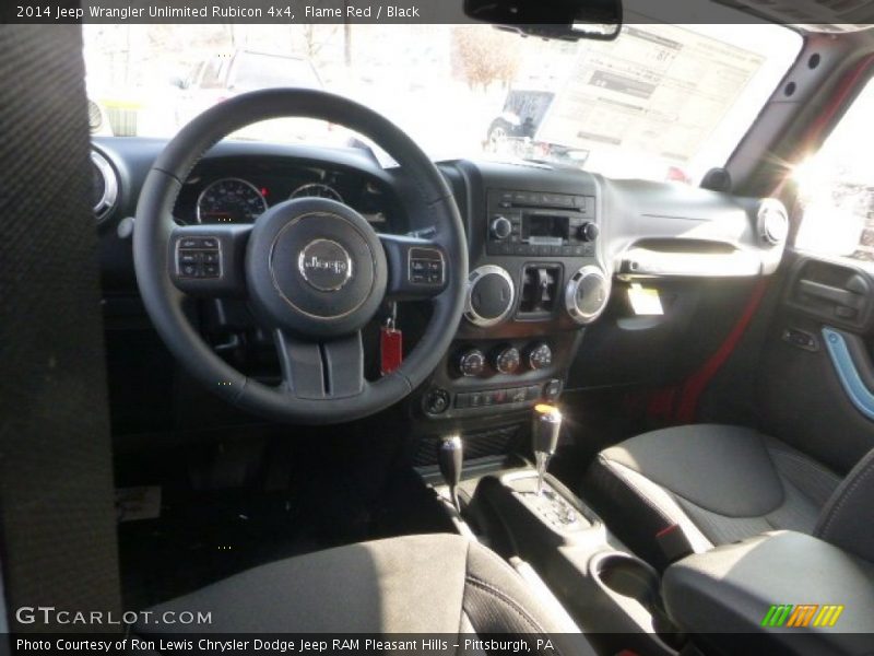 Flame Red / Black 2014 Jeep Wrangler Unlimited Rubicon 4x4