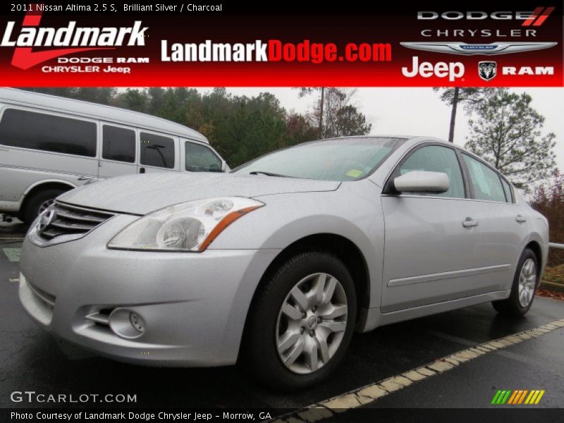 Brilliant Silver / Charcoal 2011 Nissan Altima 2.5 S