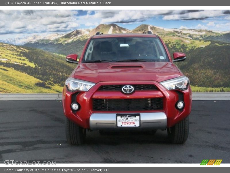 Barcelona Red Metallic / Black 2014 Toyota 4Runner Trail 4x4