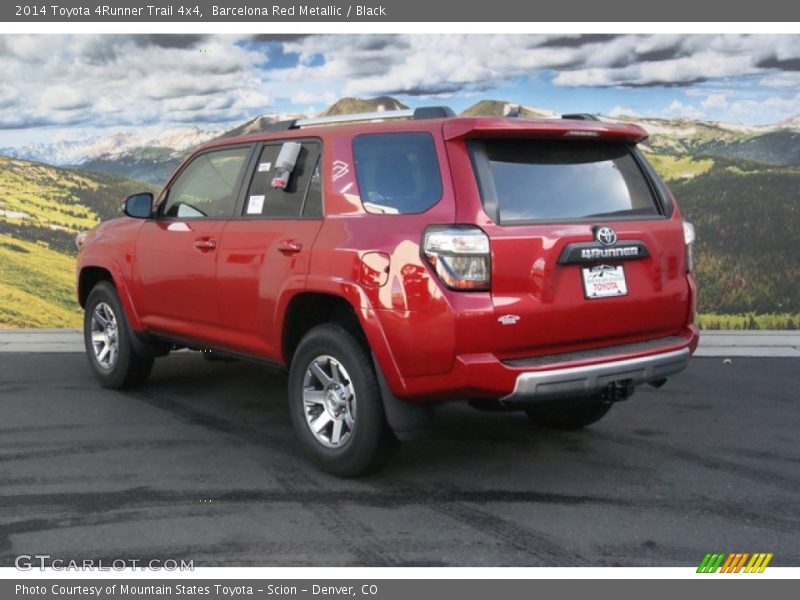 Barcelona Red Metallic / Black 2014 Toyota 4Runner Trail 4x4