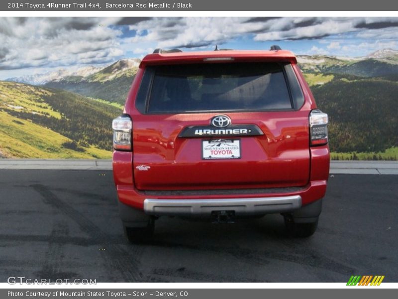 Barcelona Red Metallic / Black 2014 Toyota 4Runner Trail 4x4
