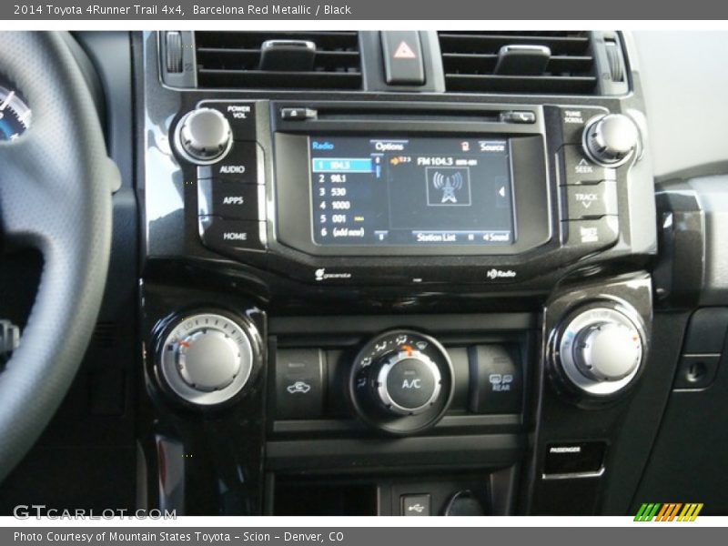 Barcelona Red Metallic / Black 2014 Toyota 4Runner Trail 4x4