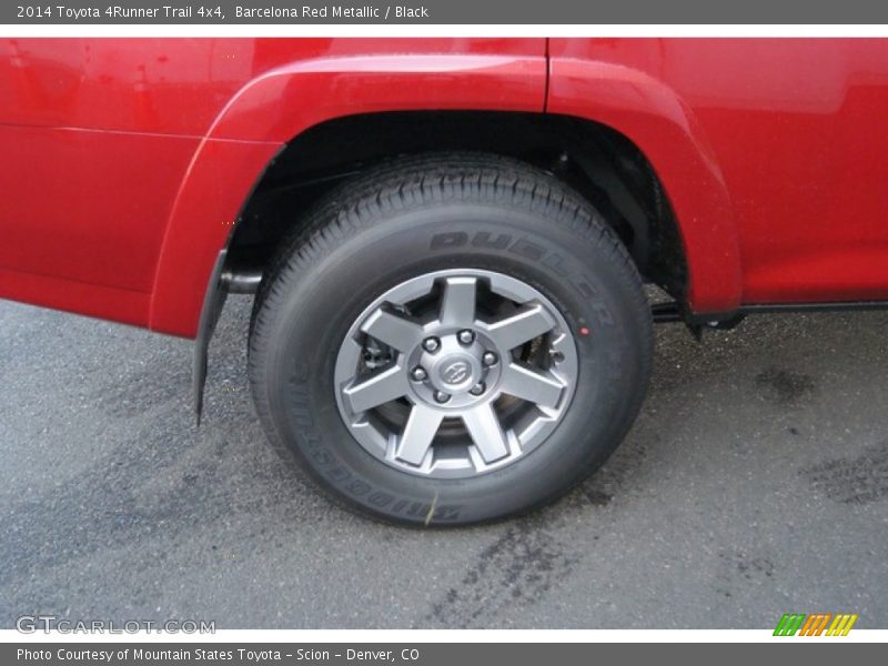 Barcelona Red Metallic / Black 2014 Toyota 4Runner Trail 4x4
