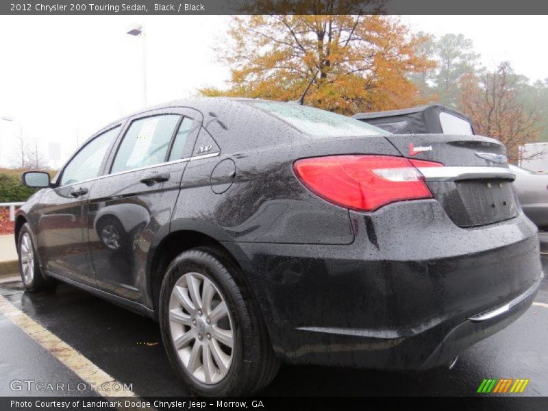 Black / Black 2012 Chrysler 200 Touring Sedan