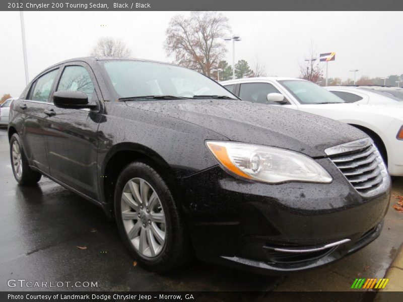 Black / Black 2012 Chrysler 200 Touring Sedan