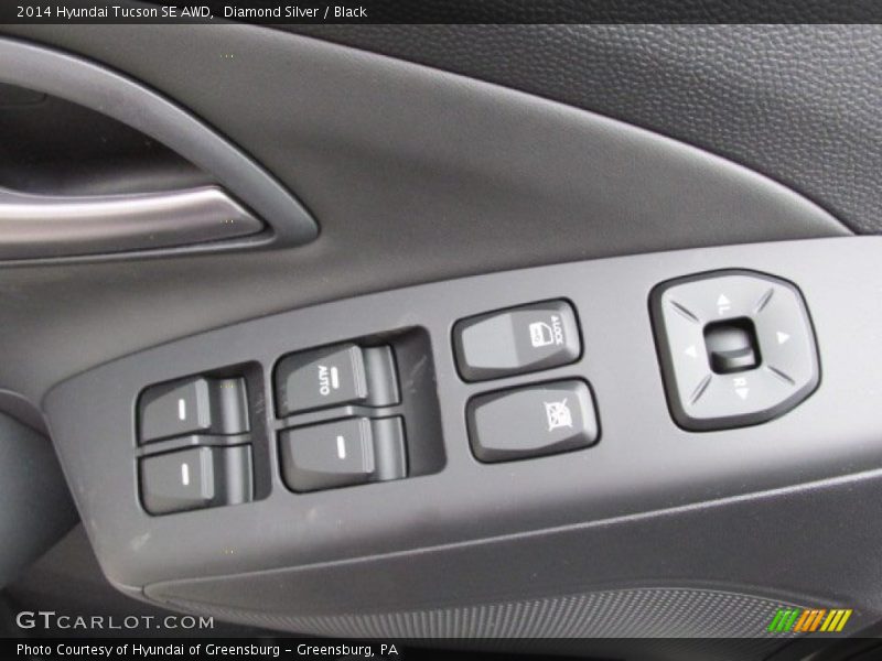 Diamond Silver / Black 2014 Hyundai Tucson SE AWD