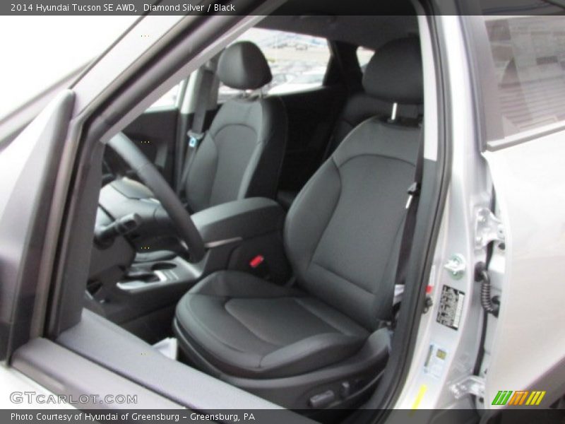 Diamond Silver / Black 2014 Hyundai Tucson SE AWD