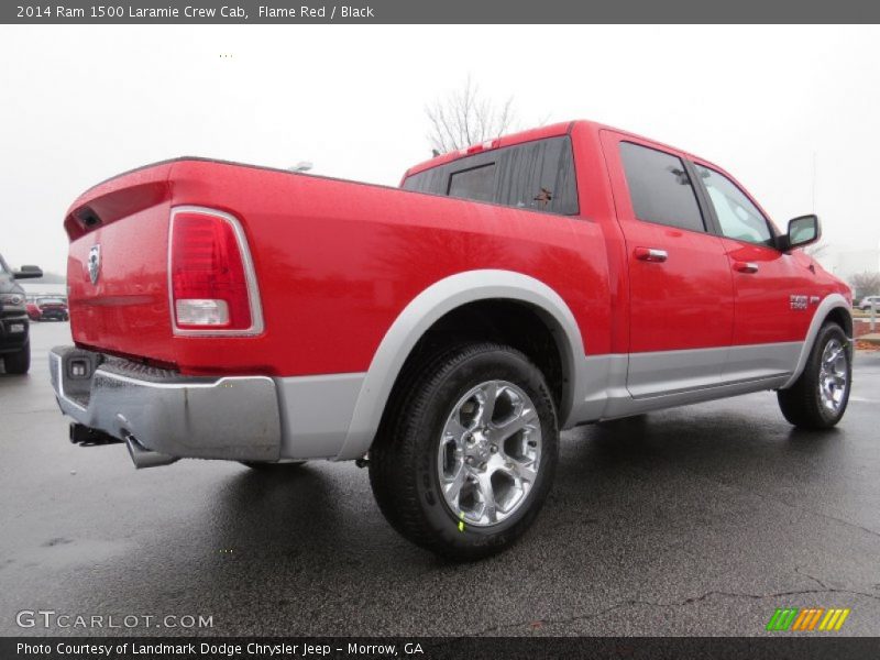 Flame Red / Black 2014 Ram 1500 Laramie Crew Cab