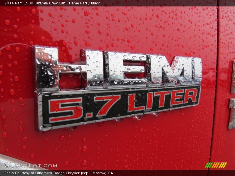 Flame Red / Black 2014 Ram 1500 Laramie Crew Cab