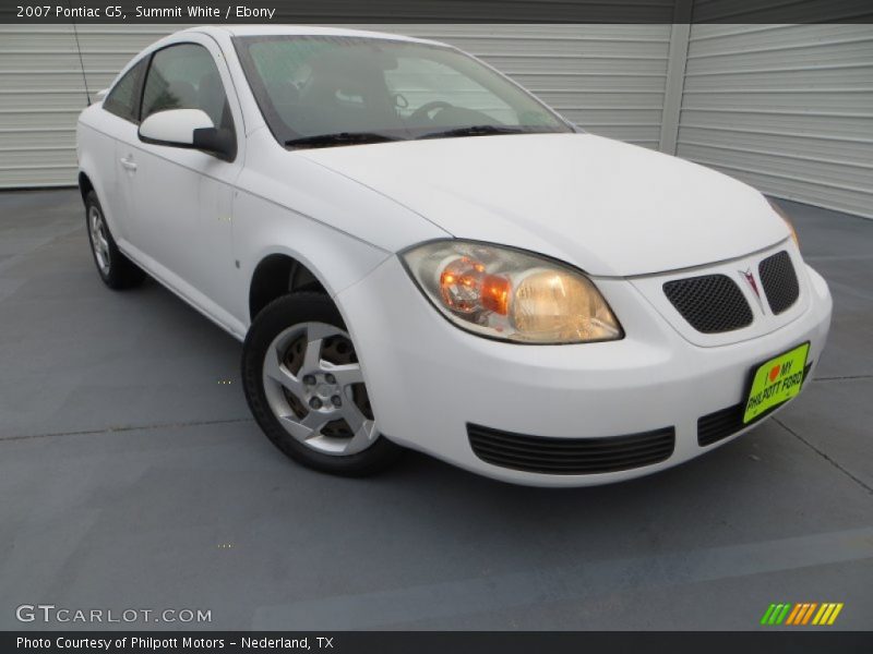 Summit White / Ebony 2007 Pontiac G5