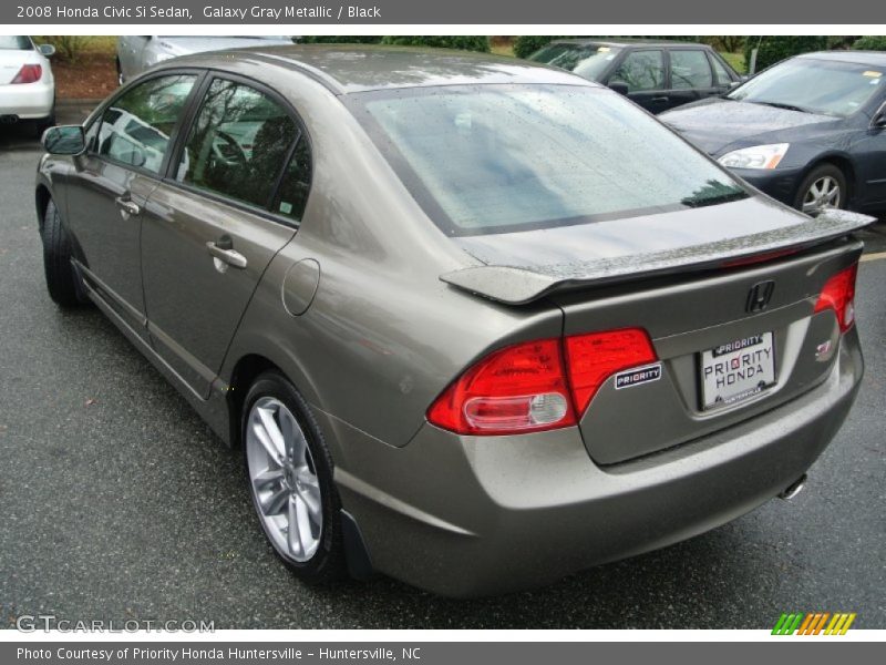 Galaxy Gray Metallic / Black 2008 Honda Civic Si Sedan