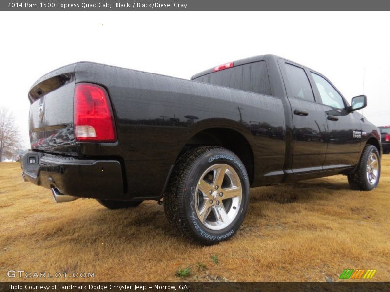 Black / Black/Diesel Gray 2014 Ram 1500 Express Quad Cab