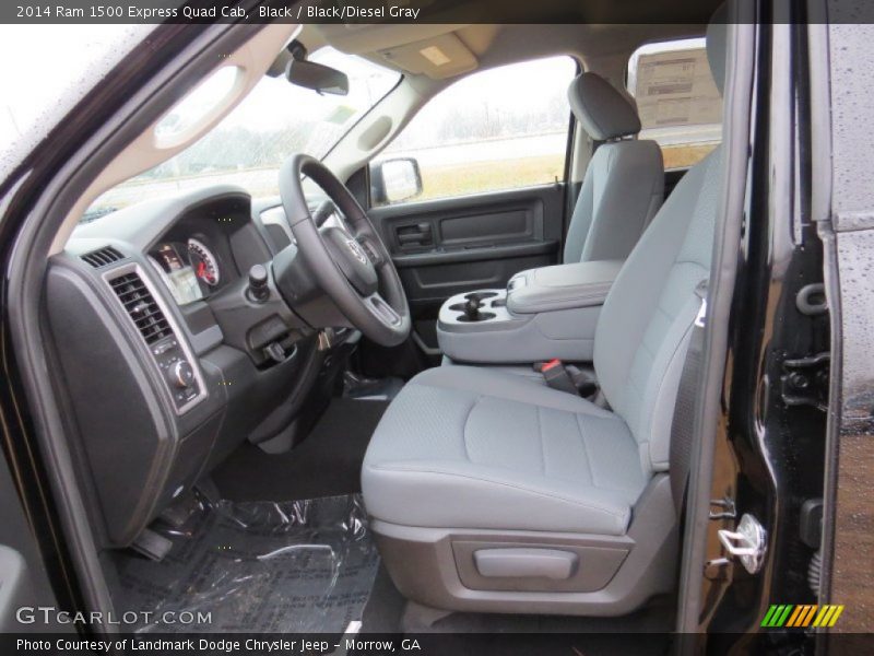Black / Black/Diesel Gray 2014 Ram 1500 Express Quad Cab