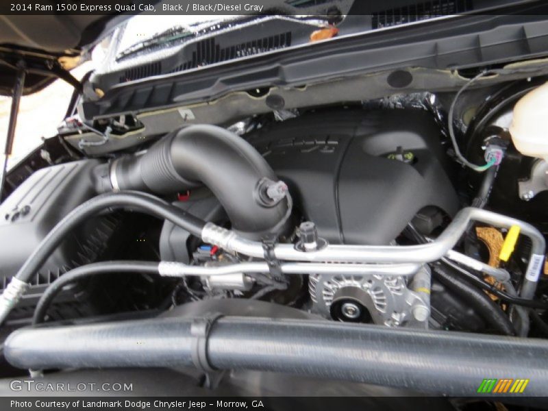 Black / Black/Diesel Gray 2014 Ram 1500 Express Quad Cab