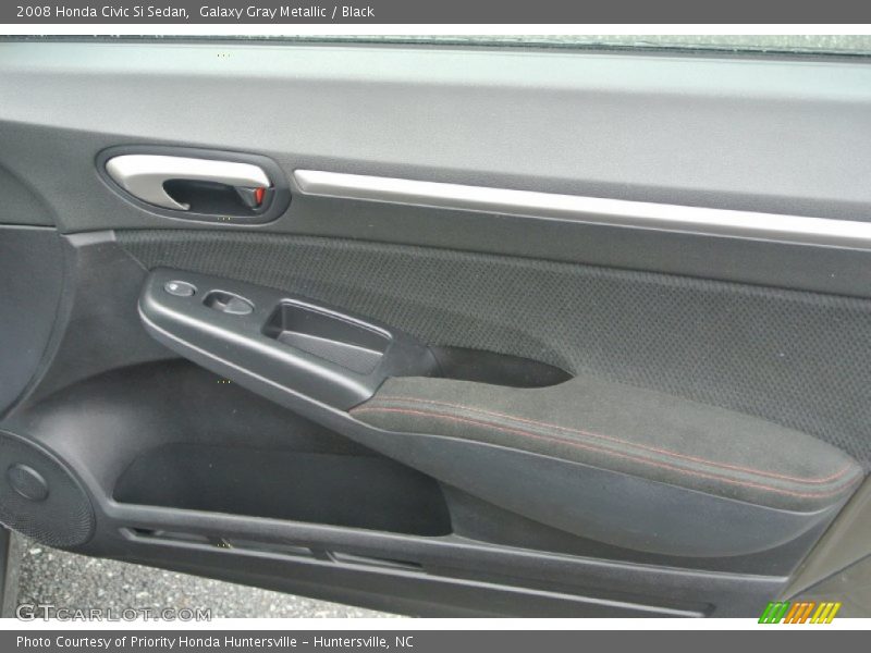 Galaxy Gray Metallic / Black 2008 Honda Civic Si Sedan