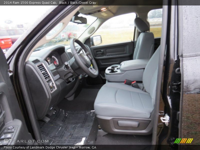 Black / Black/Diesel Gray 2014 Ram 1500 Express Quad Cab