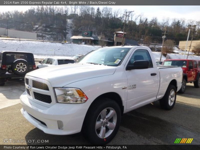 Bright White / Black/Diesel Gray 2014 Ram 1500 Express Regular Cab 4x4