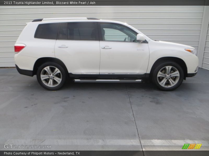 Blizzard White Pearl / Ash 2013 Toyota Highlander Limited
