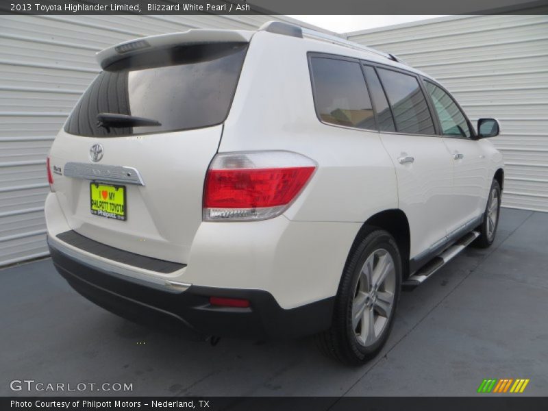 Blizzard White Pearl / Ash 2013 Toyota Highlander Limited