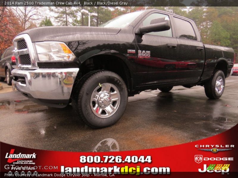 Black / Black/Diesel Gray 2014 Ram 2500 Tradesman Crew Cab 4x4