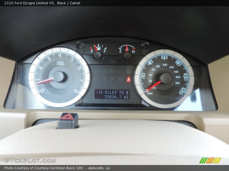 Black / Camel 2010 Ford Escape Limited V6