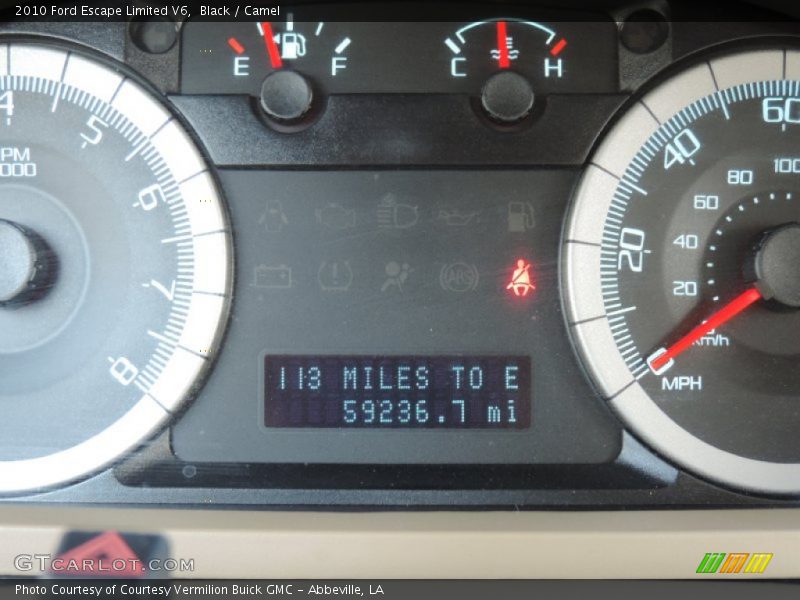 Black / Camel 2010 Ford Escape Limited V6