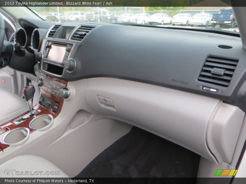 Blizzard White Pearl / Ash 2013 Toyota Highlander Limited