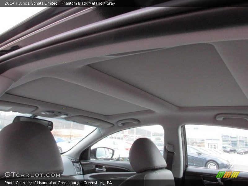 Phantom Black Metallic / Gray 2014 Hyundai Sonata Limited