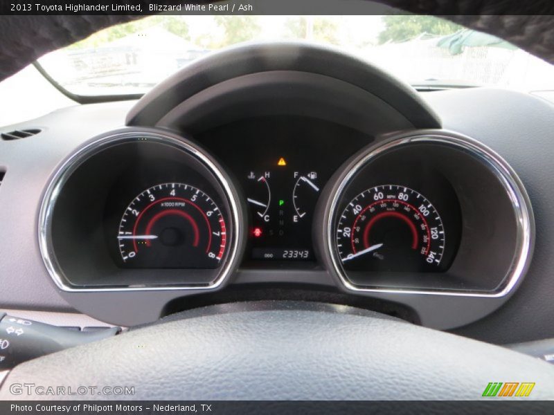 Blizzard White Pearl / Ash 2013 Toyota Highlander Limited